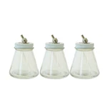 VL-3-OZ-3P 3OZ Glass Bottle Assemblies Pk For Paasche Vl/mil/ts/si Airbrushes. Fixed Price $20.55.