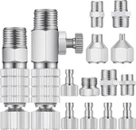 14 Pieces Airbrush Adapter Set Quick Disconnect Fittings Hose Rel. Fixed Price $22.94.