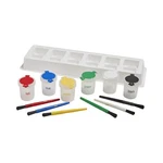 Mini Trilingual Paint Cups And Brushes, Art Set, Assorted, 13-PIECE. Fixed Price $12.12.