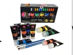 Acrylic Studio Set 12 Extra Large 75 ML(2.5 Oz)professional Grade. Fixed Price $17.99.