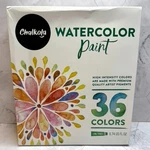 New Open Box Chalkola Watercolor Paint Set Of 36 Colors With Palette & Brushes. Fixed Price $19.00.