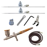 TG-3AS Paasche Talon Double Action Gravity Feed Airbrush W/3 Heads & Fan Aircap. Fixed Price $132.90.