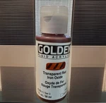 Paint - Golden Fluid Acrylics 2385 1OZ Transparent Red Iron Oxide. Fixed Price $5.59.
