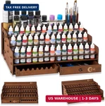 Ophir Paint Storage, Wooden Organizer With 98 Holes DIA.1.02 Inches, For M. Fixed Price $81.14.