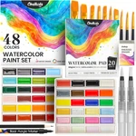 Chalkola Professional Paint Set - 48 Semi Moist Colors Ad. Fixed Price $43.79.