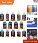 Airbrush Paint Set - 12 Color Secondary Opaque With Reducer & Cleaner, Ready .... Fixed Price $54.39.