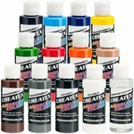 Createx Transparent Airbrush Paint Set Oz Bottles (12 Colors+reducer). Fixed Price $55.00.