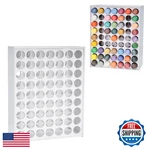 Sanfurney 63 Holes Craft Paint Storage Holder Vertical Acrylic Bottles. Fixed Price $44.78.