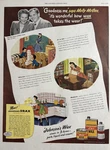 1945 Johnson & Sons Inc Racine Wax Paste Liquid Cream Molly Mcgee Vtg Print Ad. Fixed Price $15.49.