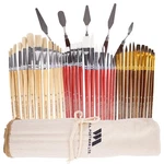 Wa Portman 38-PIECE Professional Acrylic Paint Brush Set With 5 Palette Knives. Fixed Price $41.26.