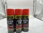 Raptor 1K Pro Universal Truck Touch Paint Spray 10OZ UP4906 Red (lot Of 3). Fixed Price $34.99.