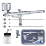 3 Tip & Suction Side-feed Dual-action Airbrush Set Kit Auto Hobby. Fixed Price $49.99.
