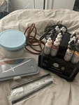 Sparmax MAX-3 Dual Action Airbrush Compressor Kit W/ Hose + 20 Makeup Pigments. Fixed Price $150.00.