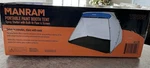 Manram Portable Paint Booth Tent Spray Shelter With Built Floor And Screen. Fixed Price $35.00.
