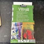 Pebeo Vitrail Transparent Luminous Colour Paint Discovery Set 12 X 20ML Bottles. Fixed Price $23.85.