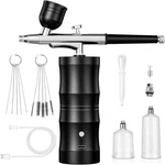 Portable Airbrush Kit With Compressor 48PSI Cordless Set For Paint/nails. Fixed Price $43.99.