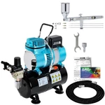 Master SB88 Pro Set Dual-action Side Feed Gravity Airbrush, Tank Compressor. Fixed Price $169.99.