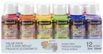 Decoart Crafter's Acrylic Value Pack 12/PKG-BRIGHTS. Fixed Price $20.72.