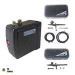 Master Airbrush System Kit With 2X Sprayer (G22 & G25) Gravity Feed Dual-action. Fixed Price $75.99.