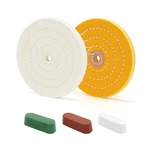 6IN Buffing Polishing Wheels Kit 40PLY, 30PLY Bench Grinder Compound Set New Usa. Fixed Price $20.79.