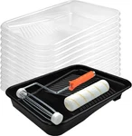 Great Andrew 9 Inch Paint Tray Set 15-PACK Plastic With 12 Textured Liners. Fixed Price $27.68.