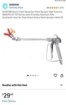 Dusichin Airless Paint Spray Gun High Pressure Swivel Joint 10 Inches Extension. Fixed Price $8.00.
