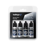 Vallejo True Metallic Set: Sterling Silver (4 Color Set) 18 Ml.. Fixed Price $24.85.