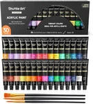 Shuttle Acrylic Paint Set, 30 X12ML Tubes Artist 33 Piece Colors. Fixed Price $17.99.