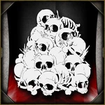 Skull Background 19 - Airbrush Stencil Template Airsick. Fixed Price $14.99.