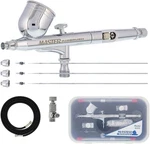 Airbrush Set With Nozzle 0.2, 0.3 & 0.5MM Needles Fluid Tips Caps Hose. Fixed Price $62.69.
