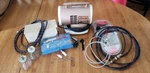 Vintage Binks 34-2025 Diaphragm Compressor Paasche VL3 Airbrush +hose Lot Used. Fixed Price $179.99.