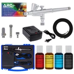 G34 Airbrush Cake Decorating Compressor Kit Chefmaster Food Coloring Set. Fixed Price $79.99.