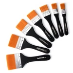 Flat Paint Brushes Set 7 Pieces For Gesso Acrylic Oil Watercolor Art. Fixed Price $28.25.