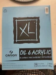 Canson Xl Series Oil And Acrylic Paint, Foldover Pad, 11X14 Inches, 22 Sheets. Fixed Price $14.99.