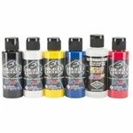 Createx Wicked Colors Primary Acrylic Airbrush Paint Set Six 2OZ Bottles W101-00. Fixed Price $33.00.
