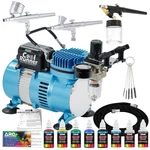 Cool Runner Ii Airbrush Kit With Dual Fan Compressor, 6 Primary Opaque Co.... Fixed Price $208.91.
