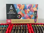 Arteza Metallic Gouache Paint 12ML Tubes Set Of 36 Vivid Colors Premium Box. Fixed Price $33.24.