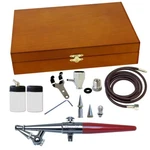 H-3WC Paasche Single Action Siphon Feed Airbrush W/3 Heads Wood Case. Fixed Price $115.04.