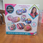 Cra-z-art Mania Rock Kids' Craft Kit Paint Dot Glitter 8 Metallics. Fixed Price $14.25.