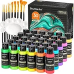 Shuttle 30 Colors Metallic Acrylic Paint, Artist Grade Bottle. Fixed Price $46.54.
