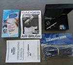 Badger Crescendo 175-2M Airbrush Kit Usa W/ Hose & Case Shirt Painting Art Lot. Fixed Price $99.99.