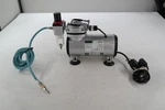 Timbertech AS18-2 Air Compressor Silver 125W 120V Piston Portable W/ Hose. Fixed Price $49.99.