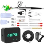 Airbrush Kit With Compressor, 40 48 Psi High Pressure Black. Fixed Price $70.49.