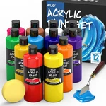 Wuo 12 Colors Set, 250ML/8.45OZ, Large Bulk Rich Pigment Nontoxic Waterproo.... Fixed Price $43.17.