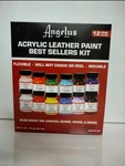 Angelus Acrylic Leather Paint 12 Colors Starter Set 1OZ Each. Fixed Price $31.99.