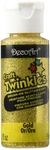 Decoart Craft Twinkle Paint, 2-OUNCE, Gold. Fixed Price $9.86.