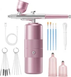 Airbrush Kit With Compressor Portable 48PSI High-pressure Pink. Fixed Price $26.96.