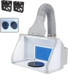 Airbrush Spray Booth, Double Fans With Filter, 3 Led Lights & 2. Fixed Price $300.77.