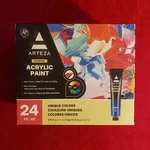 Arteza Acrylic Artist Paint Set 22ML Tubes Assorted Colors 24 Pack Free Shipping. Fixed Price $24.50.
