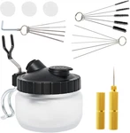 Airbrush Cleaning Kit Spray Wash Pot Stabilizer Jar Bottles Holder With. Fixed Price $19.15.